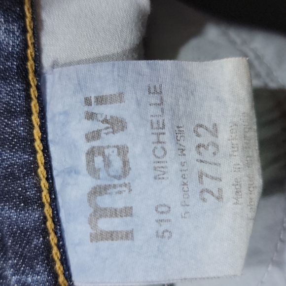 MAVI ♡ Sweet 'n Sexy 510 Michelle Split Flare Leg Distressed Denim Jeans 27/32 - Picture 10 of 17